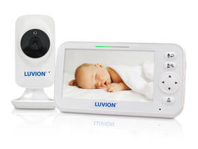 LUVION Icon Deluxe White Edition baby monitor with camera and 5" screen