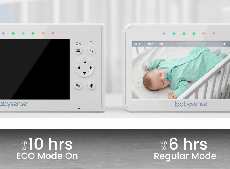 BABYSENSE 7 breathing monitor for babies. Medical product with video baby monitor V43