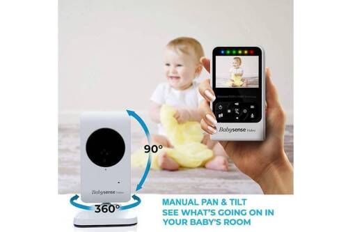 BABYSENSE V24R - Video baby monitor with 2.4" monitor and camera