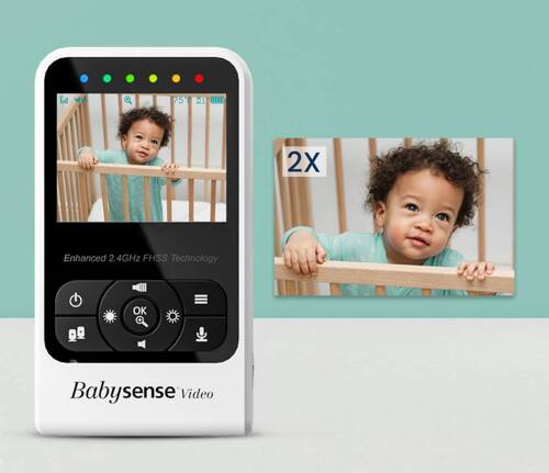 BABYSENSE V24R - Video baby monitor with 2.4" monitor and camera