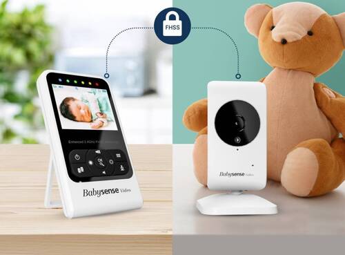 BABYSENSE V24R - Video baby monitor with 2.4" monitor and camera