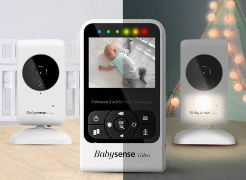 BABYSENSE V24R - Video baby monitor with 2.4" monitor and camera