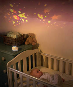 LUVION Icon Clear 75 Pro audio baby monitor with projector function included with the SNUZA HERO MD breathing monitor